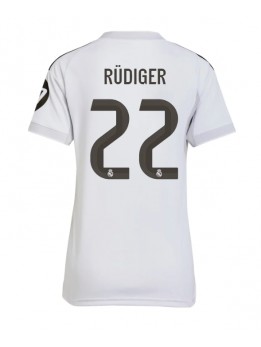 Billige Real Madrid Antonio Rudiger #22 Hjemmedrakt Dame 2025-26 Kortermet
